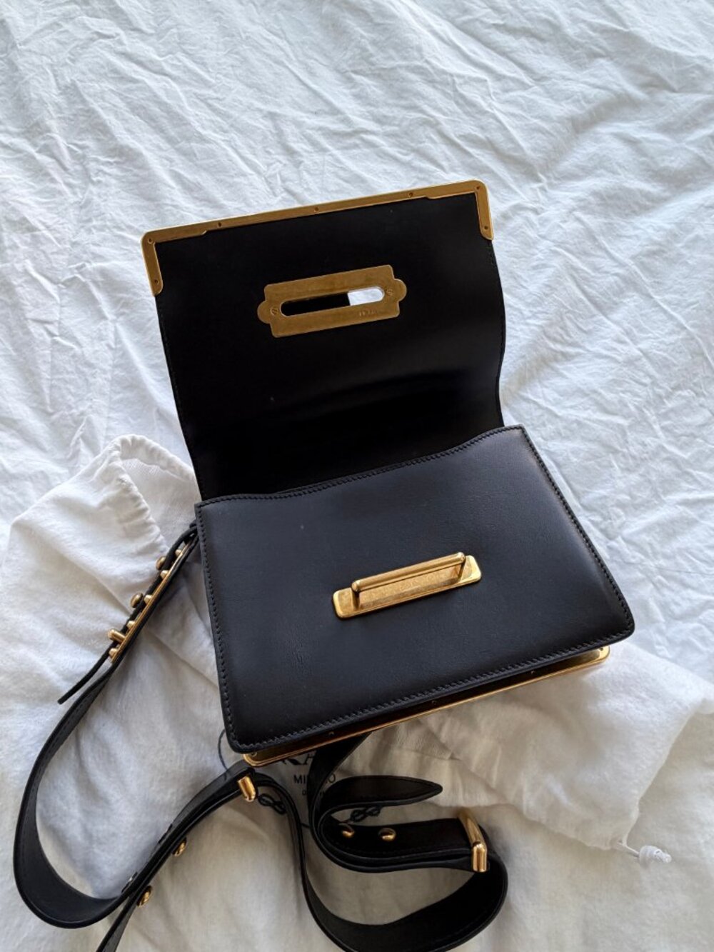 Prada Cahier Bag Black - Picture 4 of 6